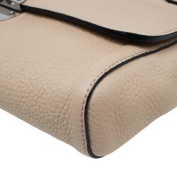 Pre Owned Marc Jacobs Beige Pebbled Leather Small Big Apple Gotham Shoulder Bag