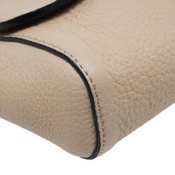 Pre Owned Marc Jacobs Beige Pebbled Leather Small Big Apple Gotham Shoulder Bag