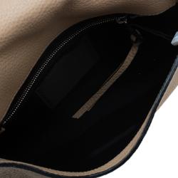 Pre Owned Marc Jacobs Beige Pebbled Leather Small Big Apple Gotham Shoulder Bag