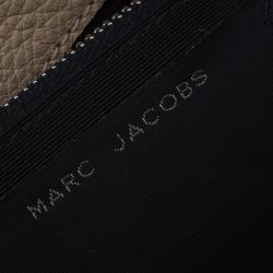 Pre Owned Marc Jacobs Beige Pebbled Leather Small Big Apple Gotham Shoulder Bag