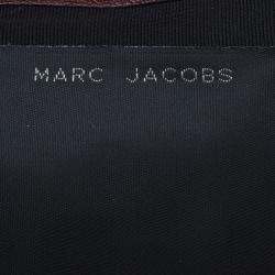 Pre Owned Marc Jacobs Burgundy Leather Sandy Eyelets Shoulder Bag