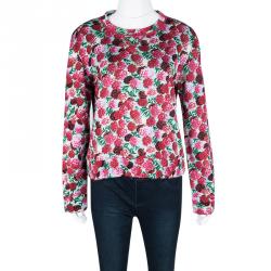 Pre Owned Marc Jacobs Multicolor Floral Print Sweatshirt M