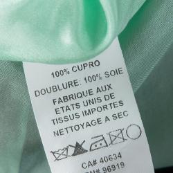 Pre Owned Marc Jacobs Mint Green Contrast Carnation Print Sleeveless Midi Dress M