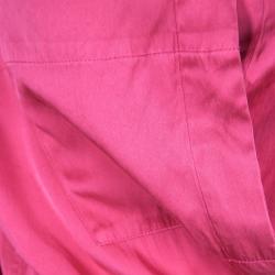 Pre Owned Marc Jacobs Pink Silk Collared Wrap Dress L