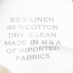 Pre Owned Marc Jacobs Beige Embellished Bird Motif Wide Leg Three Quarter Pants L