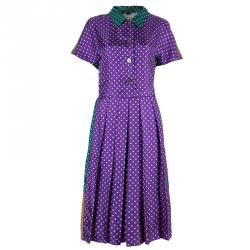 Marc Jacobs Multicolor Dotted Silk Dress M
