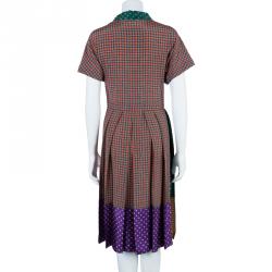 Marc Jacobs Multicolor Dotted Silk Dress M