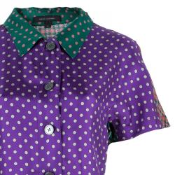 Marc Jacobs Multicolor Dotted Silk Dress M