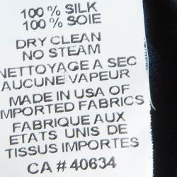 Pre Owned Marc Jacobs Navy Polka Dot Print Dress M