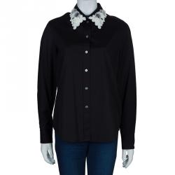 Pre Owned Marc Jacobs Embellished Collar Shirt L
