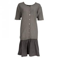 Pre Owned Marc Jacobs Grey Short Sleeve Sweater Dress M
