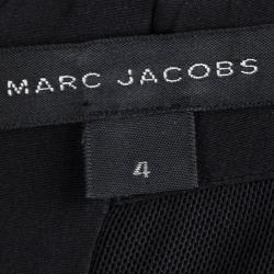 Pre Owned Marc Jacobs Pink Polka Dot Lace Pocket Detail Strapless Dress S