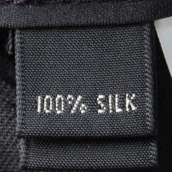 Pre Owned Marc Jacobs Dark Grey Silk Wide Leg Ankle Length Trousers L