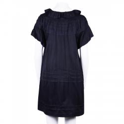 Pre Owned Marc Jacobs Black Ruffle Neck Dress M