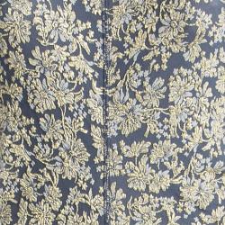 Pre Owned Marc Jacobs Grey Embossed Floral Lurex  Jacquard Knit Sleeveless Dress S