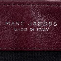 Pre Owned Marc Jacobs Burgundy Quilted Leather Baroque Shoulder Bag