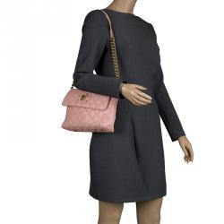 Pre Owned Marc Jacobs Pink Quilted Leather Shoulder Bag