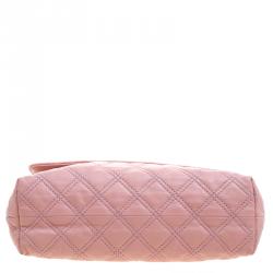 Pre Owned Marc Jacobs Pink Quilted Leather Shoulder Bag
