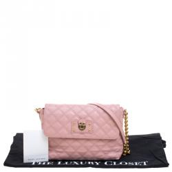Pre Owned Marc Jacobs Pink Quilted Leather Shoulder Bag
