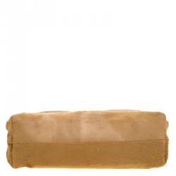 Pre Owned Marc Jacobs Light Brown Calfhair Crystal Embellished Shoulder Bag