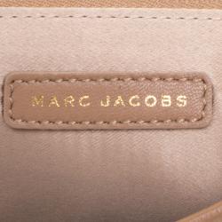 Pre Owned Marc Jacobs Light Brown Calfhair Crystal Embellished Shoulder Bag