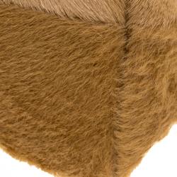 Pre Owned Marc Jacobs Light Brown Calfhair Crystal Embellished Shoulder Bag