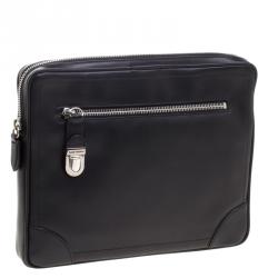 Pre Owned Marc Jacobs Black Leather Clutch