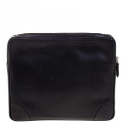 Pre Owned Marc Jacobs Black Leather Clutch