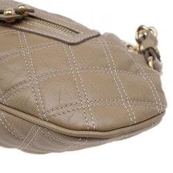 Pre Owned Marc Jacobs Nude Quilted Leather Little Stam Shoulder Bag