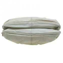 Pre Owned Marc Jacobs White Leather Snake Embossed Cecilia Shoulder Bag