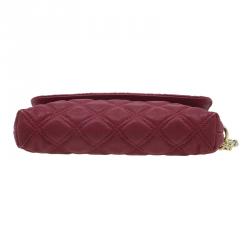 Pre Owned Marc Jacobs Red Quilted Leather Crossbody Bag