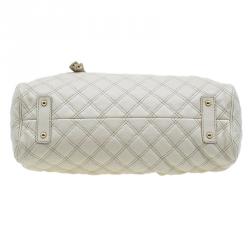 Pre Owned Marc Jacobs Beige Quilted Leather Stam Shoulder Bag