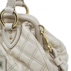 Pre Owned Marc Jacobs Beige Quilted Leather Stam Shoulder Bag