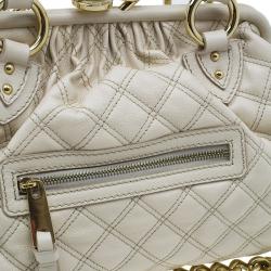 Pre Owned Marc Jacobs Beige Quilted Leather Stam Shoulder Bag