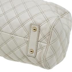 Pre Owned Marc Jacobs Beige Quilted Leather Stam Shoulder Bag
