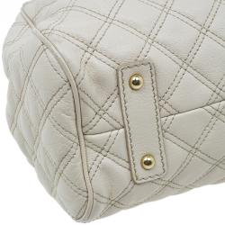 Pre Owned Marc Jacobs Beige Quilted Leather Stam Shoulder Bag