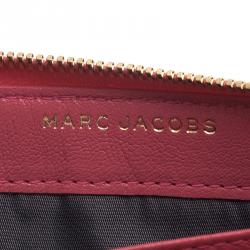 Marc Jacobs Pink Quilted Leather Double Pocket Zip Wallet
