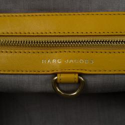 Pre Owned Marc Jacobs Yellow Quilted Leather Stam Shoulder Bag