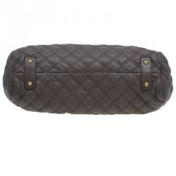 Pre Owned Marc Jacobs Brown Quilted Leather Stam Shoulder Bag