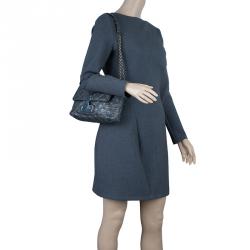 Pre Owned Marc Jacobs Dark Grey Quilted Leather Large Baroque Single Shoulder Bag