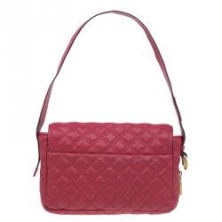 Pre Owned Marc Jacobs Red Quilted Leather Shoulder Bag