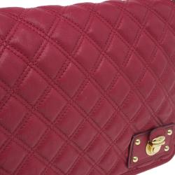 Pre Owned Marc Jacobs Red Quilted Leather Shoulder Bag