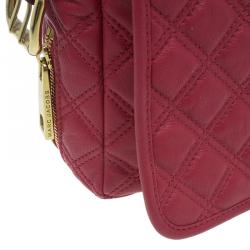 Pre Owned Marc Jacobs Red Quilted Leather Shoulder Bag