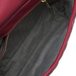 Pre Owned Marc Jacobs Red Quilted Leather Shoulder Bag
