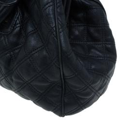 Pre Owned Marc Jacobs Black Quilted Leather Stam Shoulder Bag