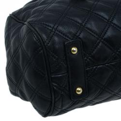 Pre Owned Marc Jacobs Black Quilted Leather Stam Shoulder Bag