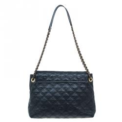 Pre Owned Marc Jacobs Black Quilted Leather XL Baroque Single Shoulder Bag