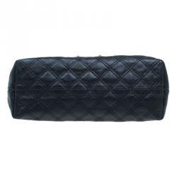 Pre Owned Marc Jacobs Black Quilted Leather XL Baroque Single Shoulder Bag
