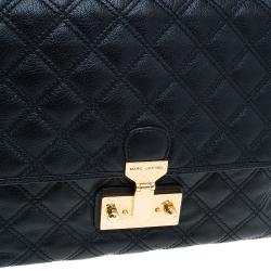 Pre Owned Marc Jacobs Black Quilted Leather XL Baroque Single Shoulder Bag