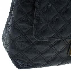 Pre Owned Marc Jacobs Black Quilted Leather XL Baroque Single Shoulder Bag